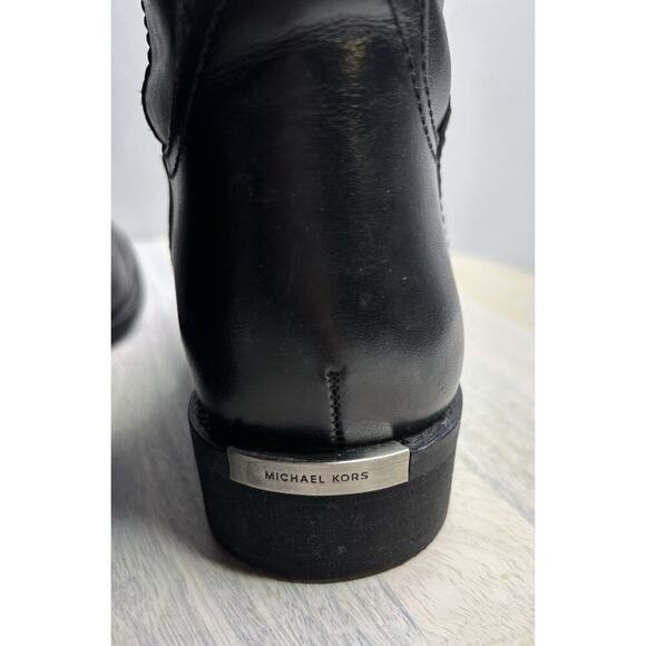 MICHAEL KORS Faux Leather Britt Riding Boot Women's Size US 7 M Black - Picture 6 of 12
